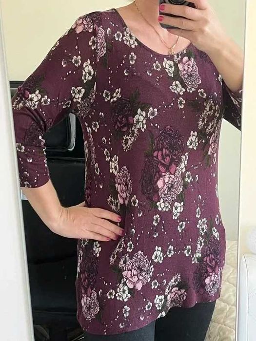 Tunika   bluzka w kwiaty