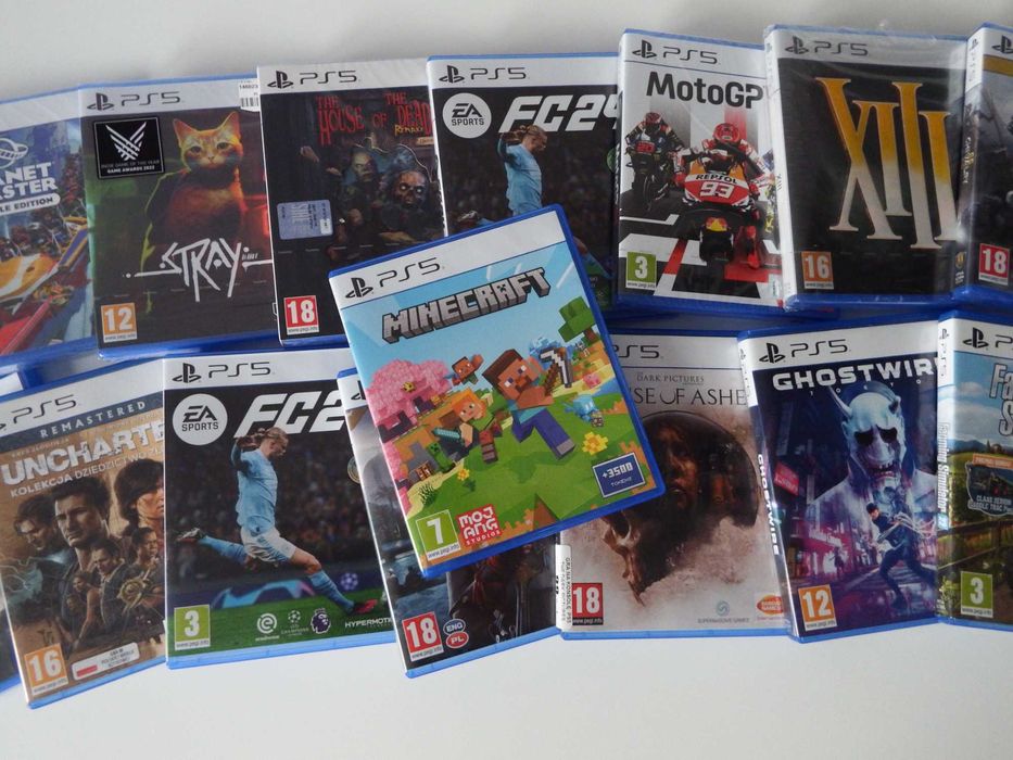 GRY PS5 GOSTYNIN Minecraft ALAN WAKE Alone In The Dark FC24 Dead Space