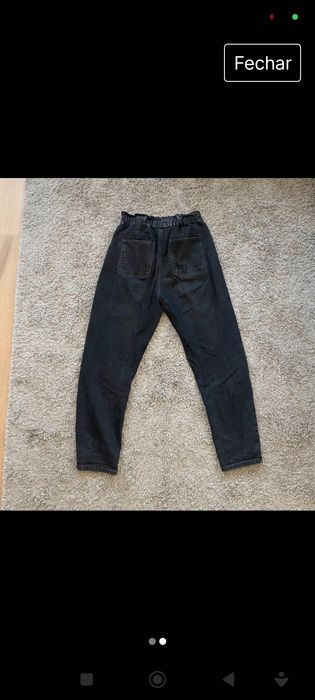 Calça preta Stradivarius