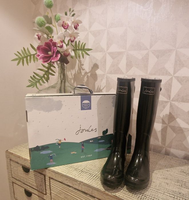 Botas de borracha ( galochas) pretas, Joules, originais