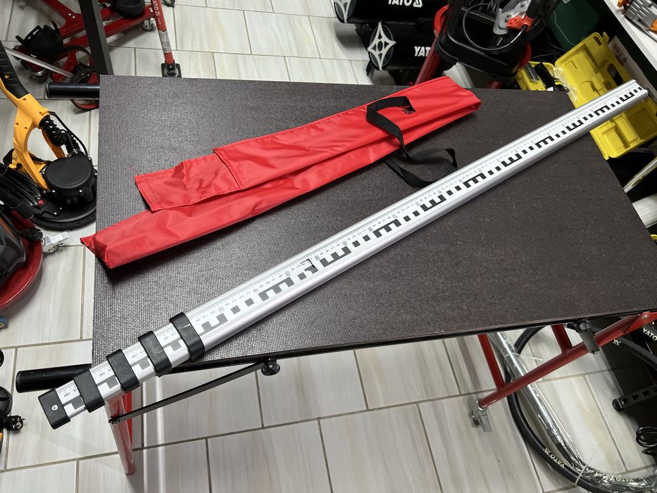 Рейка для нивелира алюминиевая FIRECORE PRO на 5 м + чехол