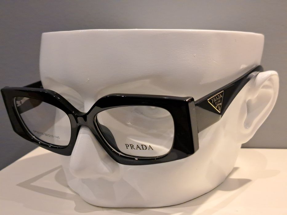 PRADA czarne oprawki korekcyjne okulary zerówki nowe