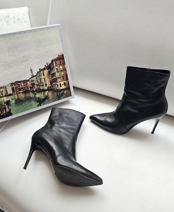 Venezia botki skóra roz 40