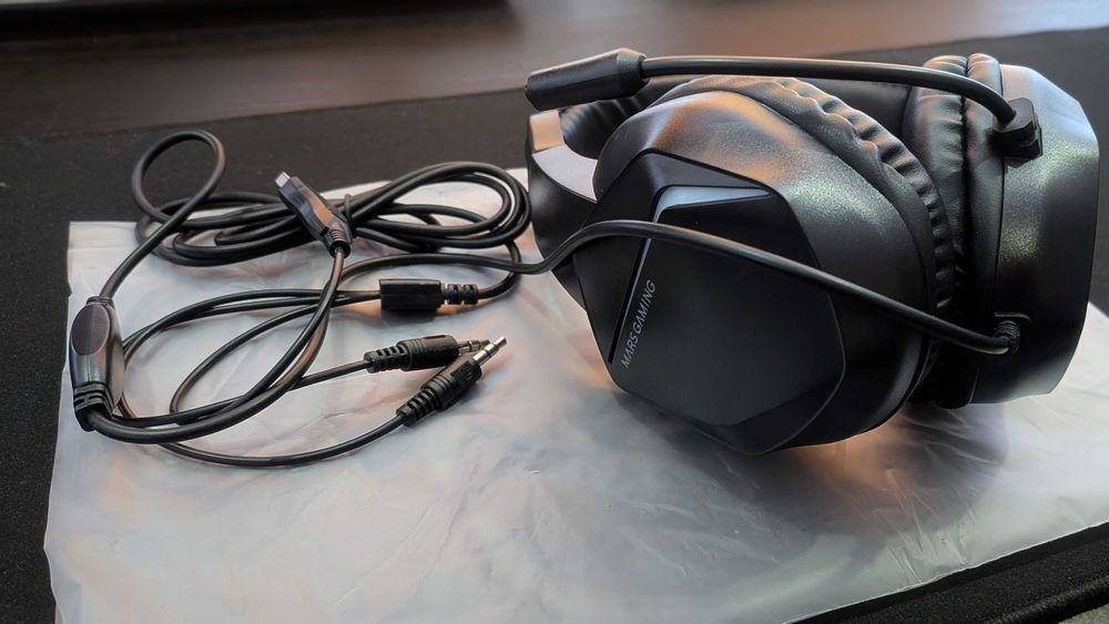 Headset Gaming Mars Gaming MH220 RGB - Novo