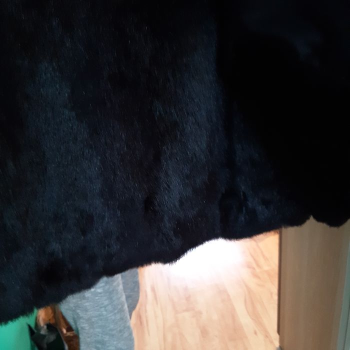 Podpinka z krolika kołnierz i  kaptur z lisa