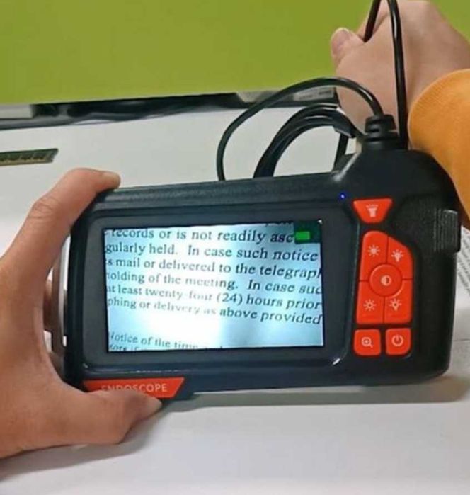 Ендоскоп з екраном 4.3" 1080P USB Камера гнучка бездротова 2 м для авто, техніки, труб, важкодоступних місць