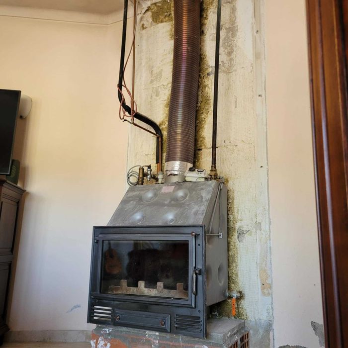 Recuperador para aquecimento central e águas sanitárias