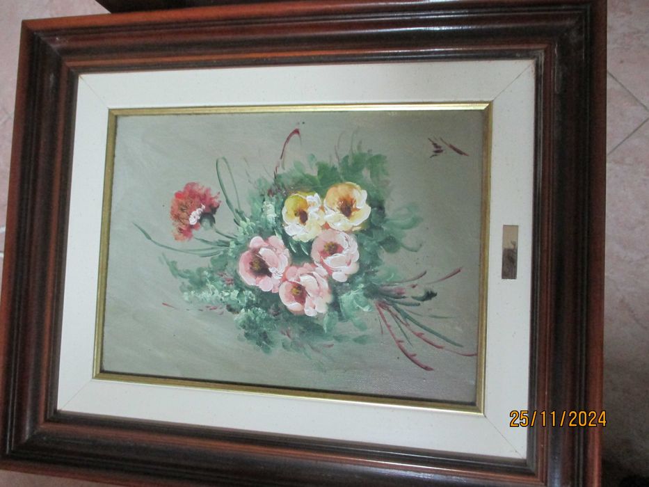 Quadro de flores de M. Valls