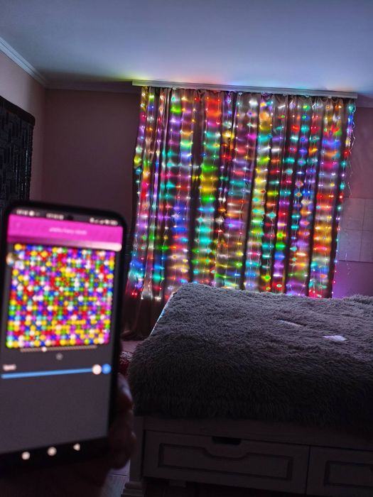 Smart- гірлянда штора, смарт-гірдянда штора