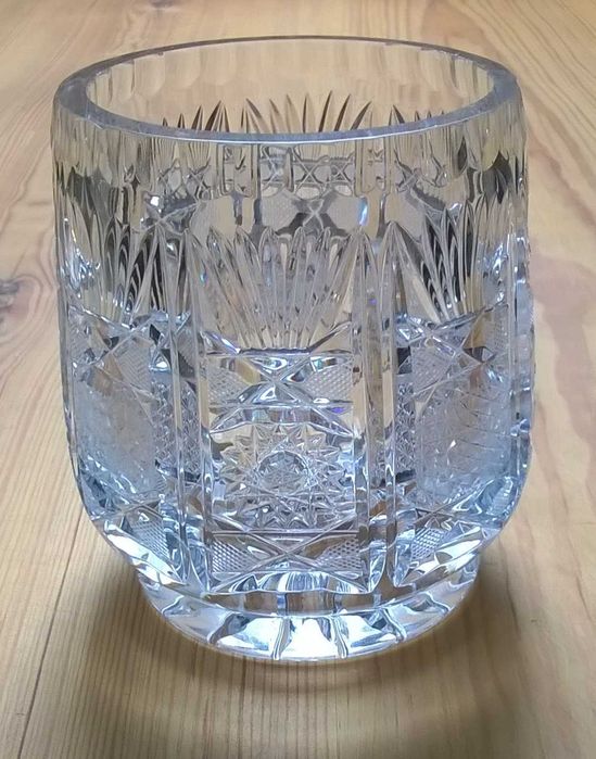 Wazon kryształowy – kryształ PRL – 12 cm