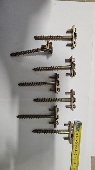 Uchwyt bednarki, drutu odgromowego, kontrolne ocynk odgrom