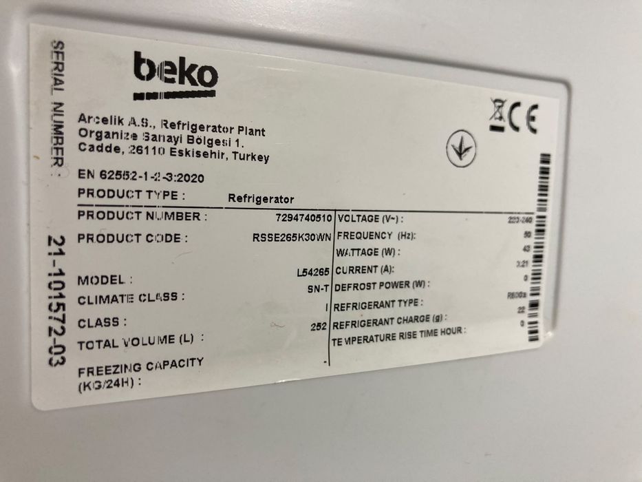 Frigorífico Beko Crisper (compacto)