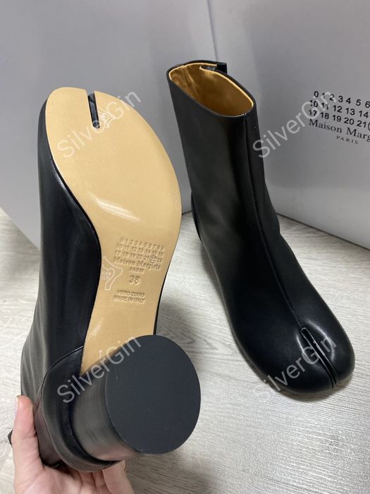 Ботинки Maison Margiela Tabi Чоботи Сапоги шкіряні Maison Margiela