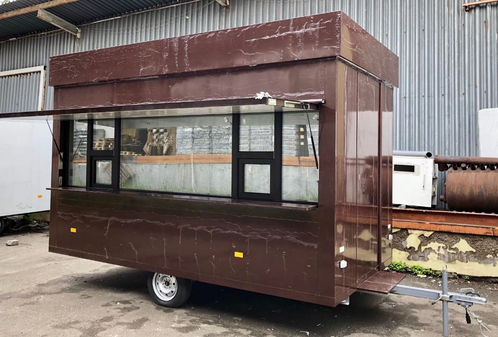 Прицеп кіоск для торгівлі кавʼярня на колесах фудтрак купава фургон