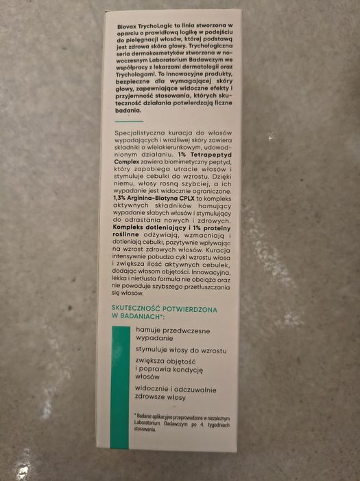 Biovax trychologic wypadanie nowe