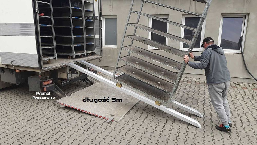 Podjazdy Szyny Aluminiowe 3m pod wózek duński CC lub inwalidzki 2szt