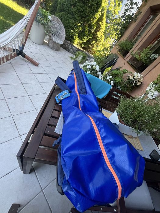 Torba żeglarska -podróżna na kółkach Eagle Creek Migrate Wheel Duffel 130L Mesa Blue