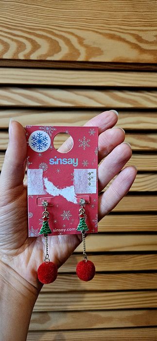 Długie kolorowe wiszące kolczyki Sinsay nowe!