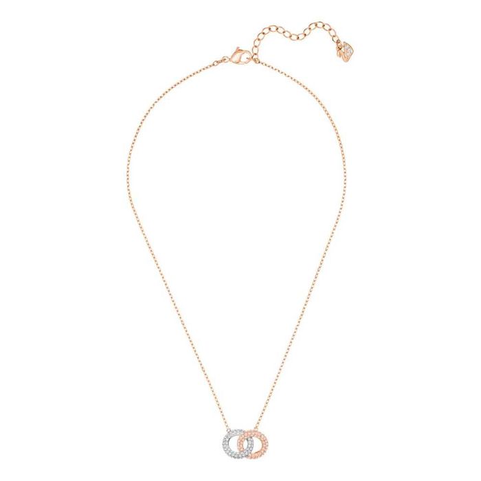 Naszyjnik Swarovski - Stone Double, Rose Gold