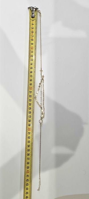 Colar prata dourada e perolas