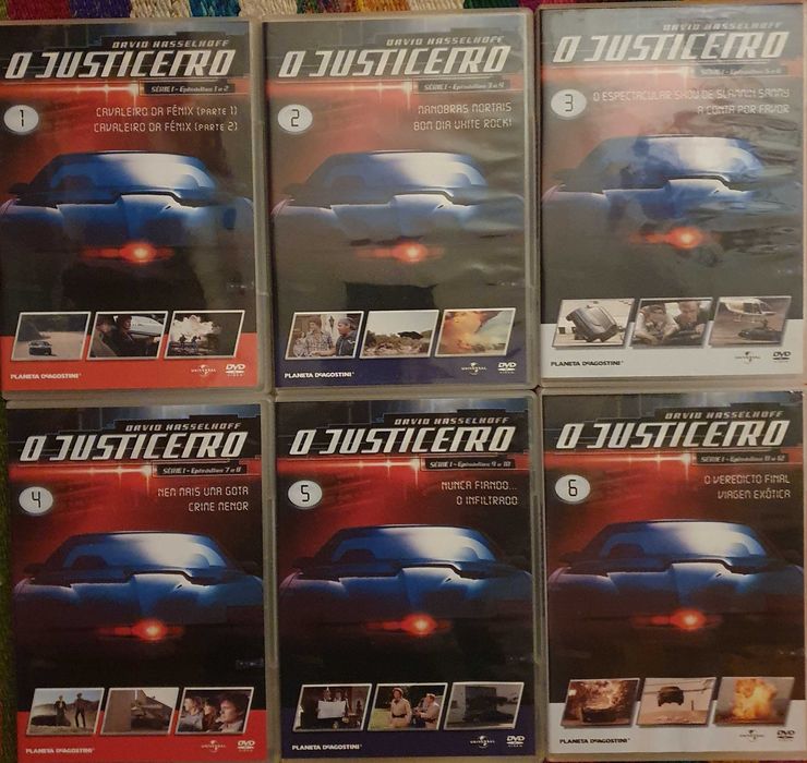 DVDs de filmes de acção de Hollywood