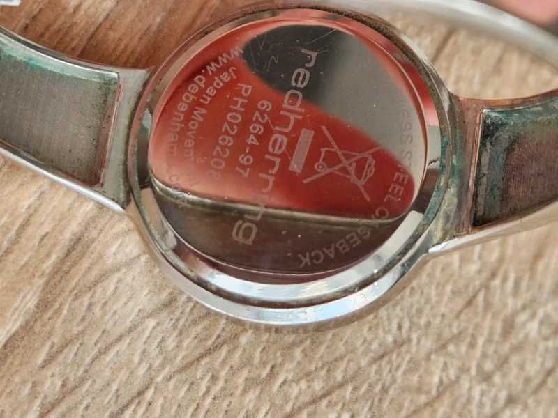 Elegancki zegarek Red Herring z cyrkoniami – 30–38 mm, nowa bateria