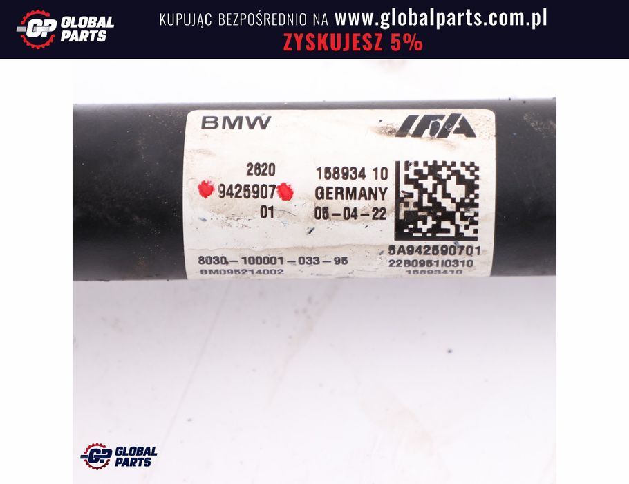 BMW X5 E70 XDrive 4Wheel Wał Napędowy Przód Przedni