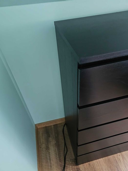 Zestaw mebli Ikea - MALM - czarnobrąz