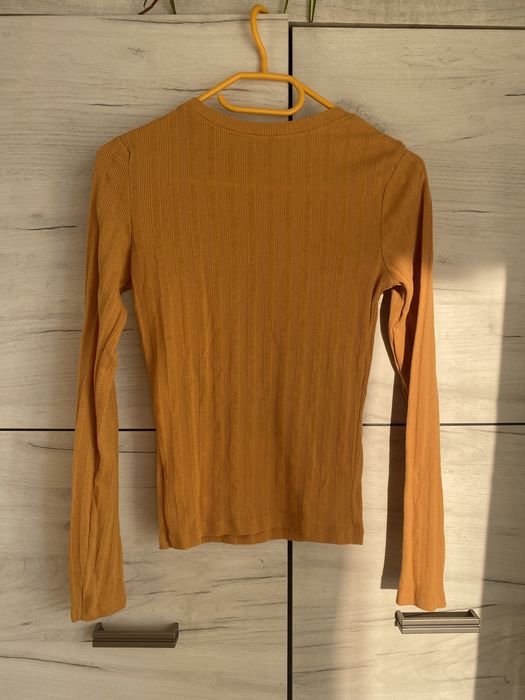 Basic żółty musztardowy sweterek bluzka sweter New Look