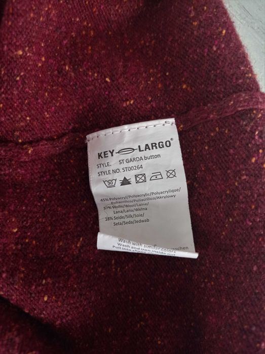 Burgundowy Sweter Serek Key Largo M