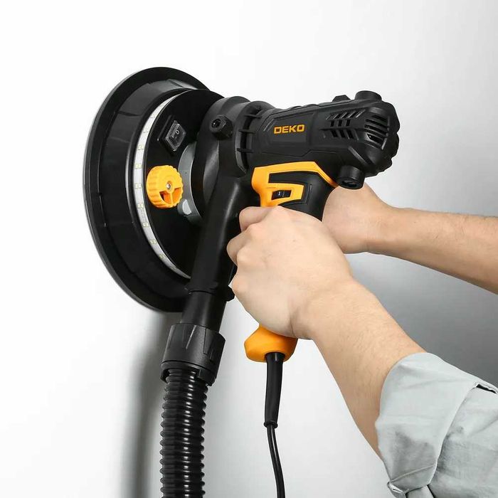 Шліфувальна машина для стін і стель DEKO лед 180мм 2300Вт 2500об стен