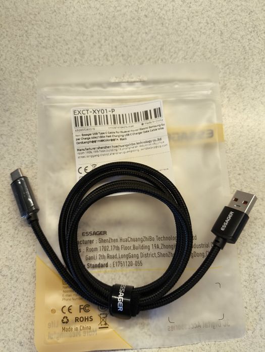 USB-C кабель Essager з цифровим дисплеєм