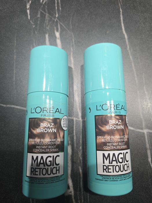 Loreal Magic Retouch Brąz Brown spray do włosów