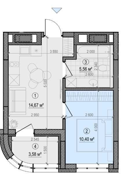 Продаж однокімнатної квартири з видом на річку Уж. ЖК Riverville