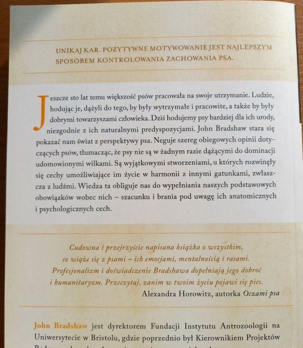 Zrozumieć Psa. Jak być jego lepszym przyjacielem. - John Bradshaw