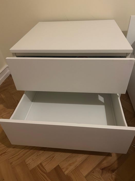 Cómoda c/ 2 gavetas de armação branca IKEA