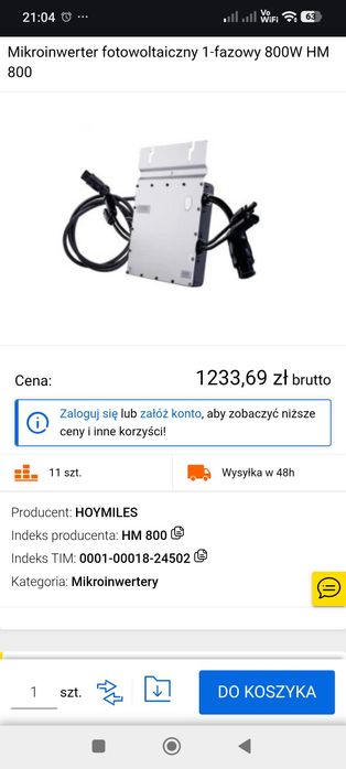 Hoymiles HM-1500 , HM-800, HM-400 NOWY!
