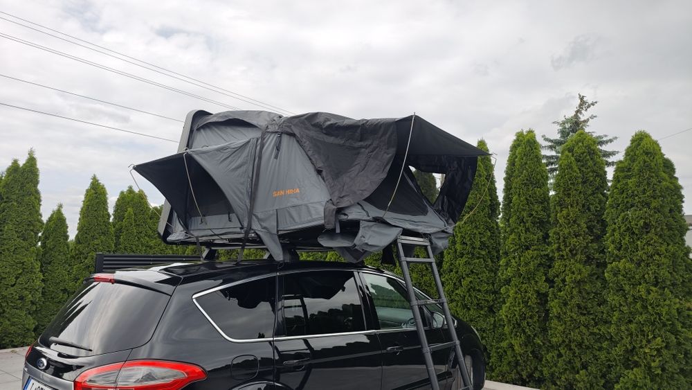 Namiot dachowy jak  fold wyprzedaż%  abs twarda obudowa 160cmx 210cm