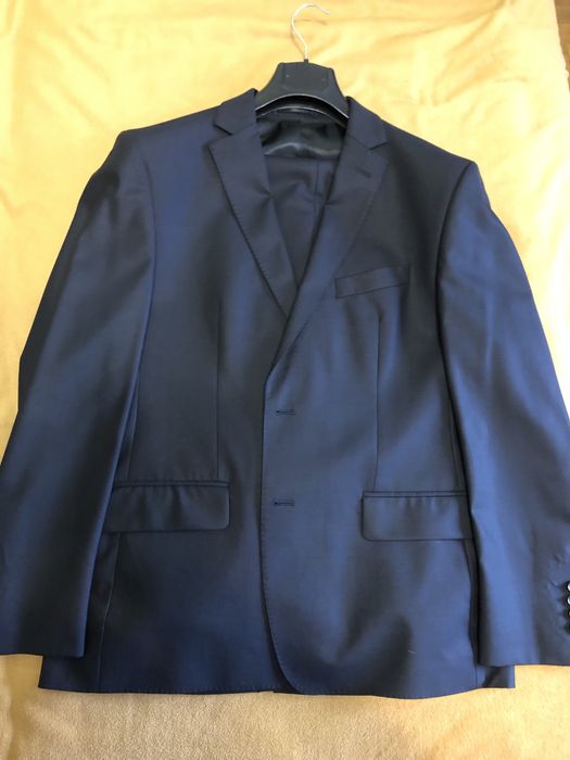 Чоловічий костюм 54 розмір темно синій