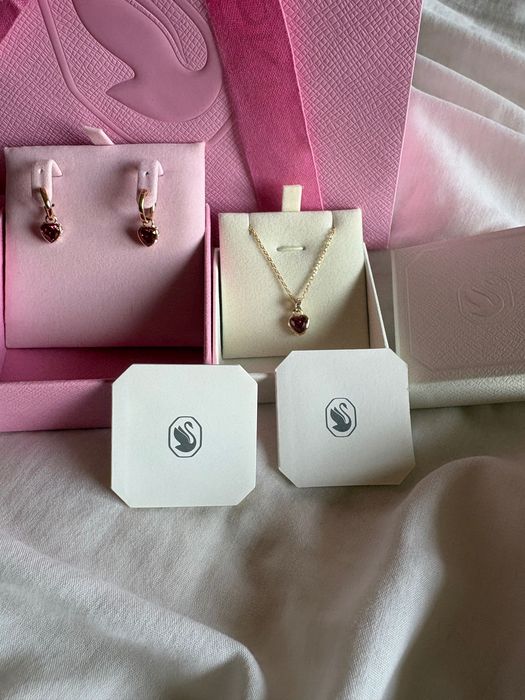 Swarovsky conjunto coração