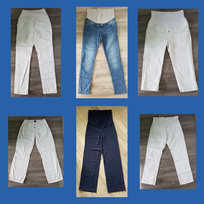 Spodnie ciążowe r.XL XXL 42 44  jeansowe r