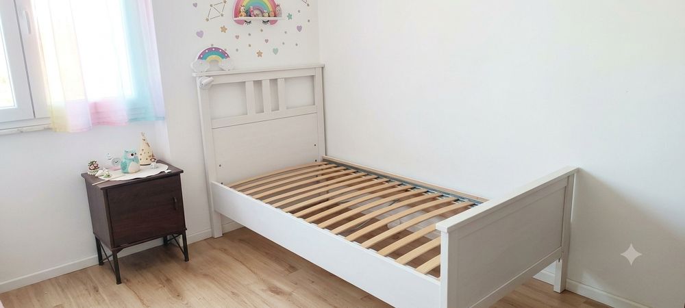 Cama IKEA blanca individual 90cm