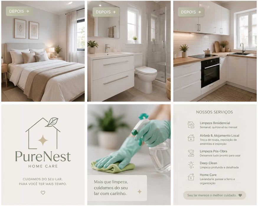 PureNest Home Care | Limpeza Residencial e Airbnb | Algarve