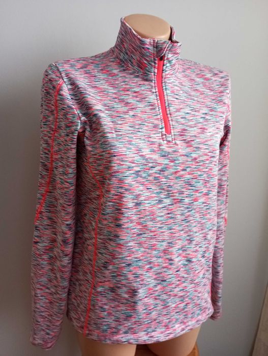 Crivit bluza melanżowa do biegania z zamkiem 1/2 Zip rozm.158/164