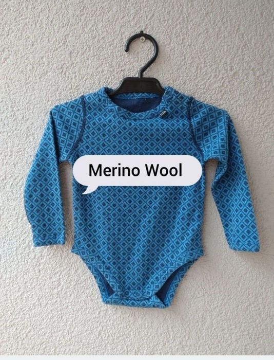 Body z wełny Merino rozmiar 80