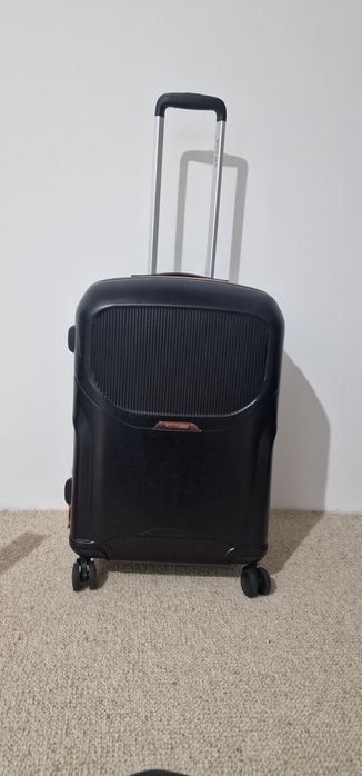 Walizka wittchen średnia polikarbon poliwęglan PC czarna bagaż rejestr