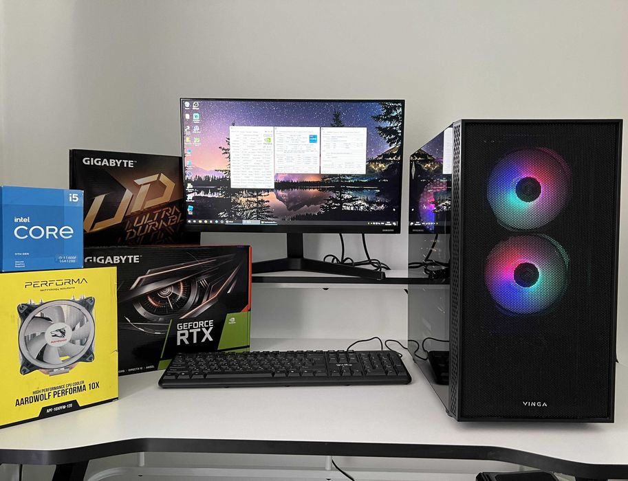 Ігровий ПК RTX2060, i5-11400f, 16Gb, з монітором Sumsung 22"