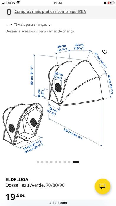 Cama criança extensível