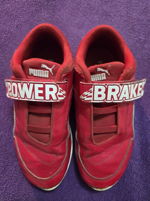 Skórzane buty Puma Ferrari Formuła 1 na rzepy rozm. 31