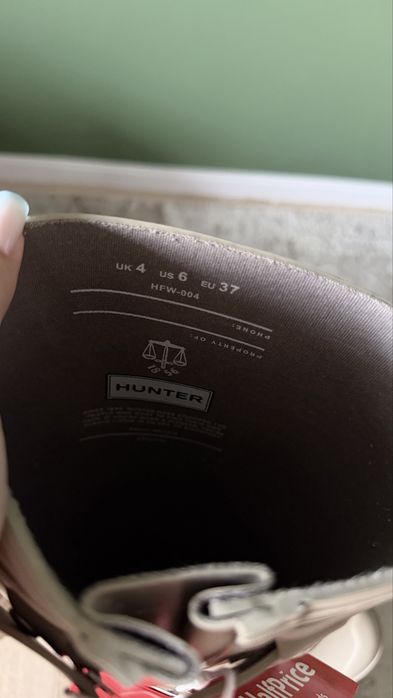Kalosze Hunter Dark Beige
